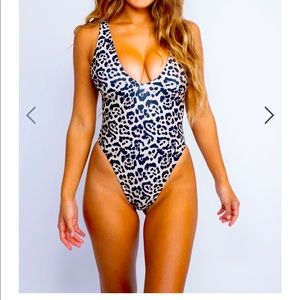 Skatie swimwear. NWT. Leopard one piece